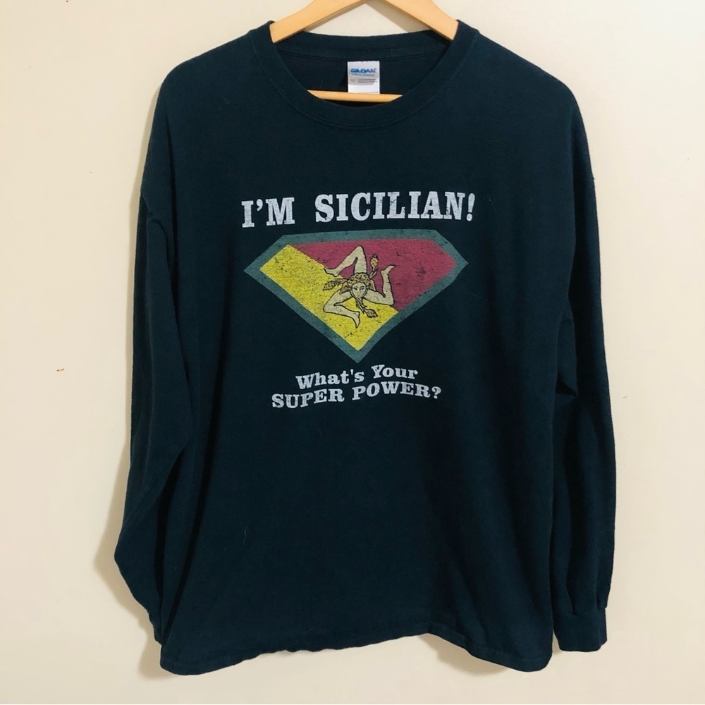 Sicilian Long Sleeve Graphic Tee